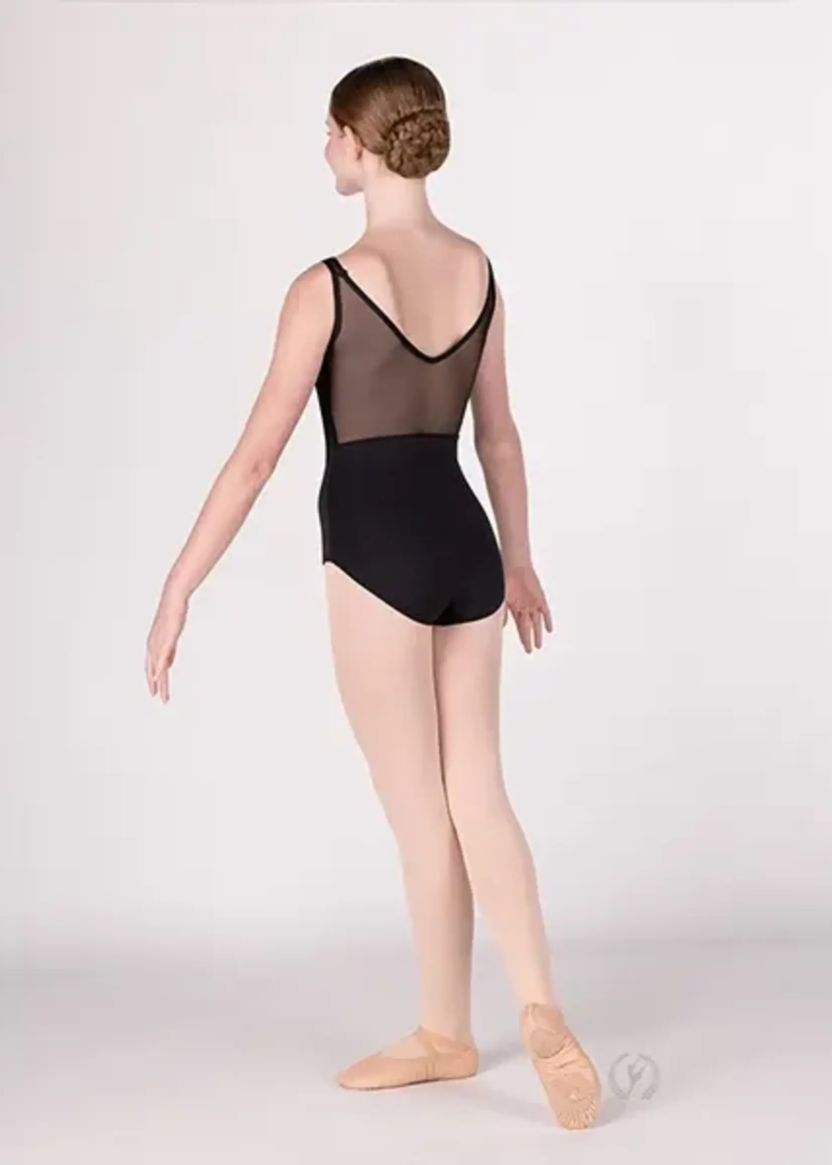 Eurotard 41451c Girls Silhouette Mesh Leotard BLACK