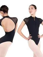 Eurotard 41490 - Eurotard Womens Silhouette Mesh High Neck Zipper Leotard