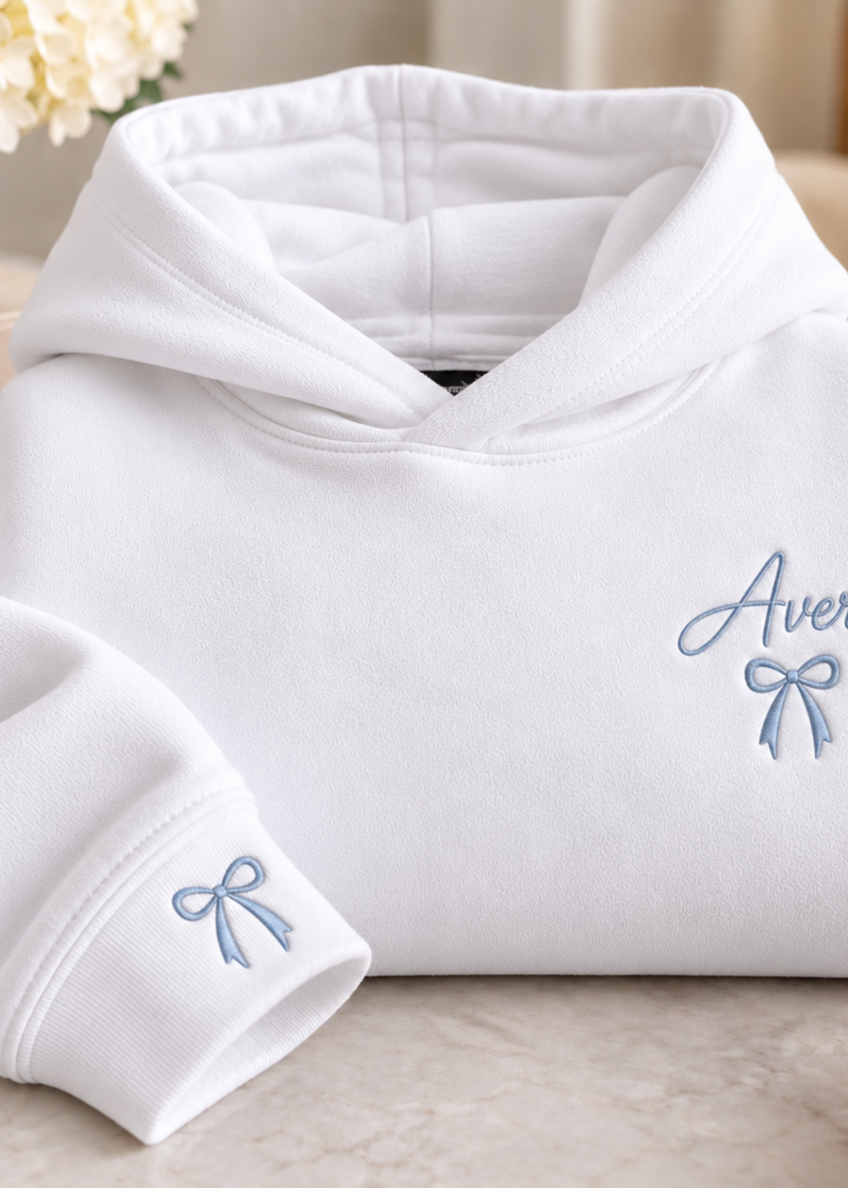 A Pretty Something A Pretty Something Personalized Embroidered Youth Hoodie with Pockets