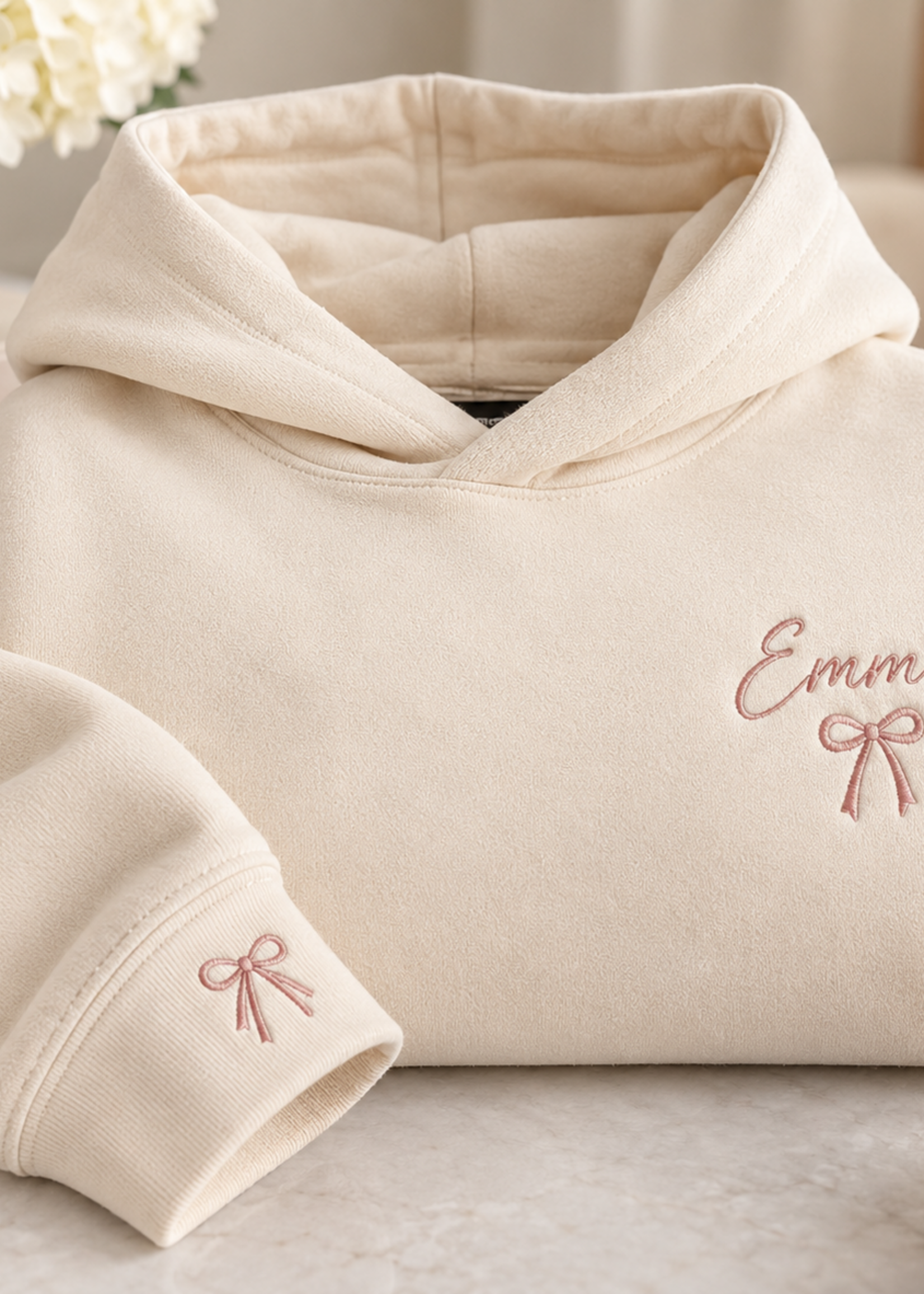 A Pretty Something A Pretty Something Personalized Embroidered Youth Hoodie with Pockets
