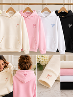 A Pretty Something Personalized Embroidered Adult Hoodie with Pockets