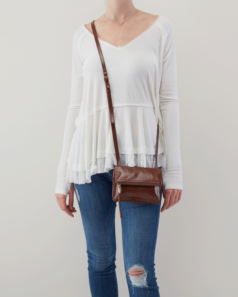 Hobo Glade Leather Crossbody Bag Literacy Basics