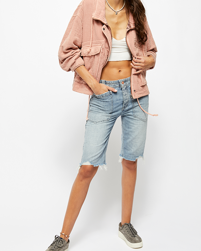 cut off khaki shorts