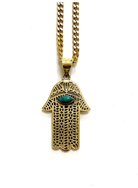 Boho Gal Jewelry Sila Hamsa Necklace