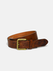 Curated Basics Wide Brass Buckle Belt