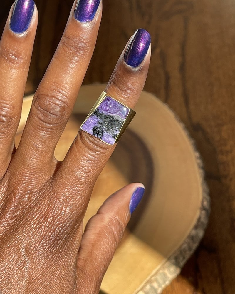 Leslie Francesca Charoite Ring