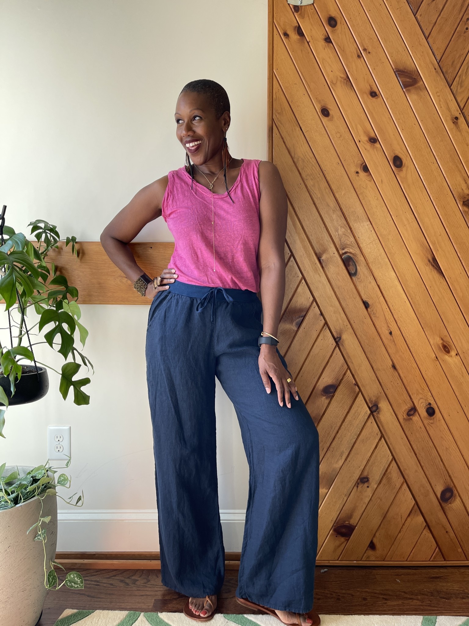 Flax Flat Iron Pant - Squash Blossom 