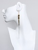 David Aubrey David Aubrey CHRE96 Gold Hematite + Brass Earrings