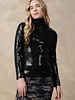 Current Air Current Air Long Sleeve Sequin Turtleneck