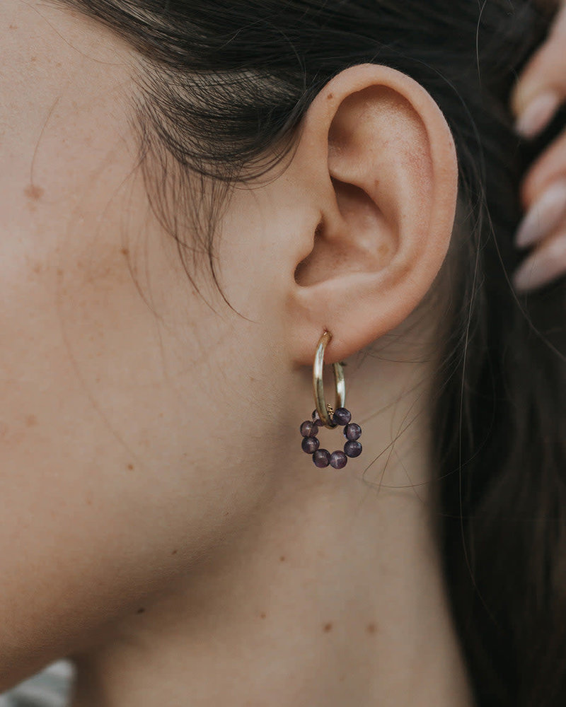 Matr Boomie Matr Boomie Jambumani Amethyst Earrings