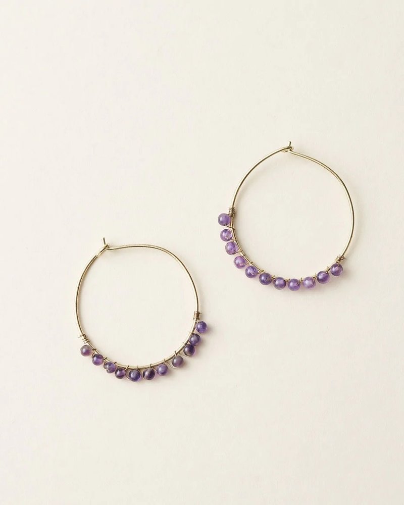 Matr Boomie Matr Boomie Jambumani Amethyst Earrings