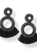 Bead Circle Fringe Earrings