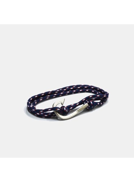 Navy Paracord Fish Hook Bracelet