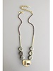 David Aubrey David Aubrey ATH121 Athena Grey Stone Necklace