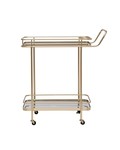 Bloomingville Double Tier Mirrored Bar Cart