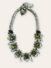 Ikat Jewelry Ikat Green Stone Pearl Necklace