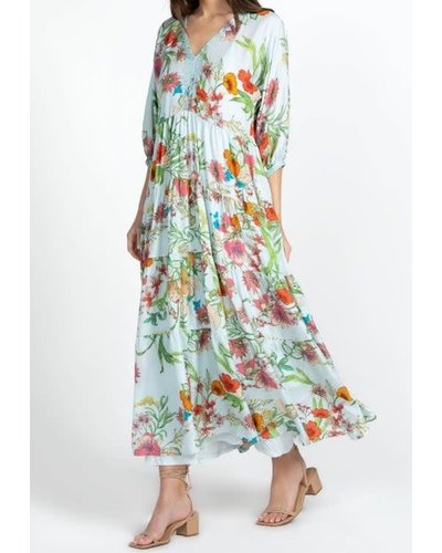 Johnny Was Liliana Dolman Tiered Dress - Squash Blossom Boutique | Gemusterte Kleider