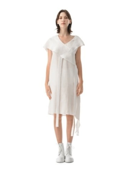MDNT45 Linen Asymmetric Dress