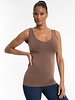 Elietian Elietian Basic V/Scoop Long Cami O/S