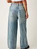 Free People Chill Vibes Dropped Wide Leg Jeans