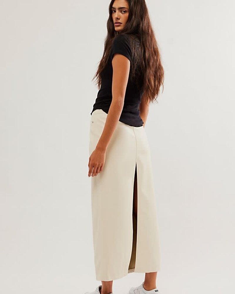 Free People City Slicker Vegan Maxi