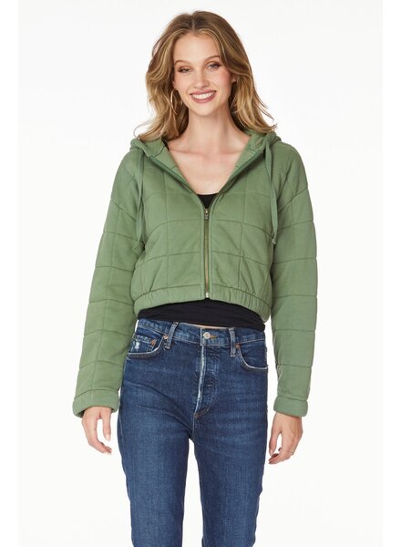 Bobi Zip Crop Hoodie