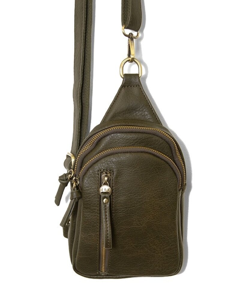 Hudson Pebbled Leather Sling Pack