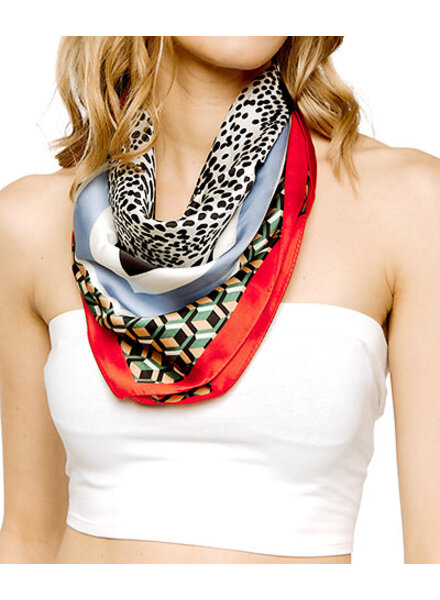 Seasons in the Park Silk Scarf, Silk Bandana Top