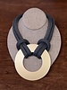 Christina Brampti Reversible Resin Circle Necklace