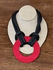 Christina Brampti Reversible Resin Circle Necklace