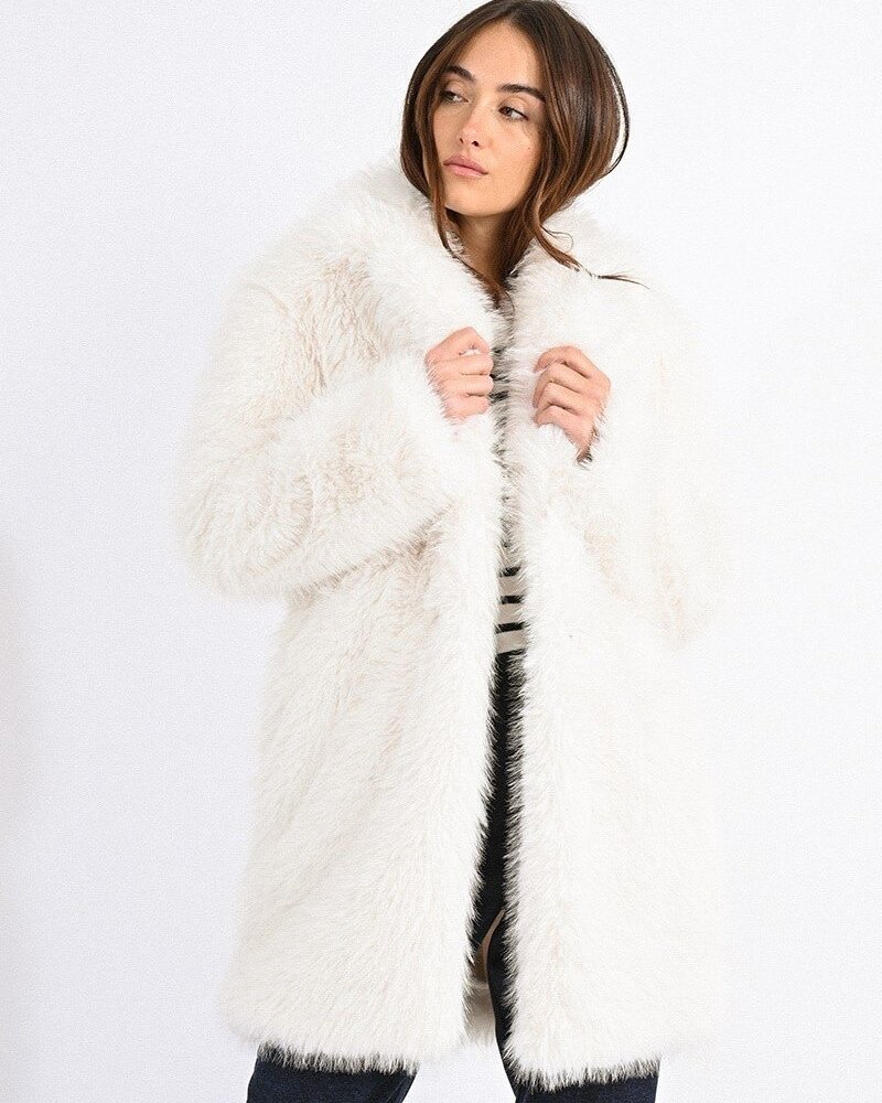 Hooded Lounger - Luxury Faux Fur in Birch (Sold Out for Season) -  ShopperBoard