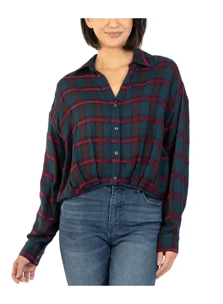 Kut from the Kloth / STS Blue Tessa Crop Button Down Top