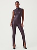 Spanx Mock Neck Faux Leather Bodysuit