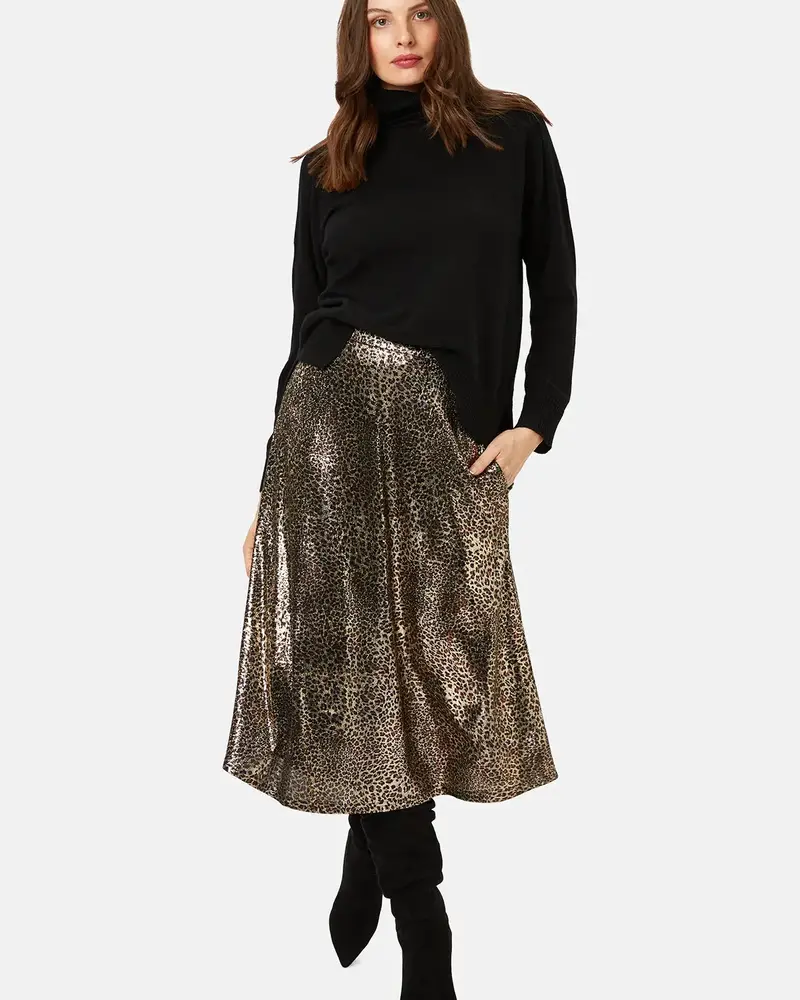 Traffic People Parallel Lines Skirt