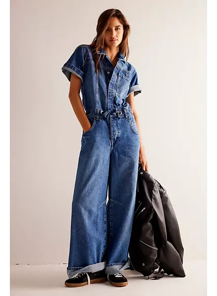 Free People Edison Wideleg Coverall