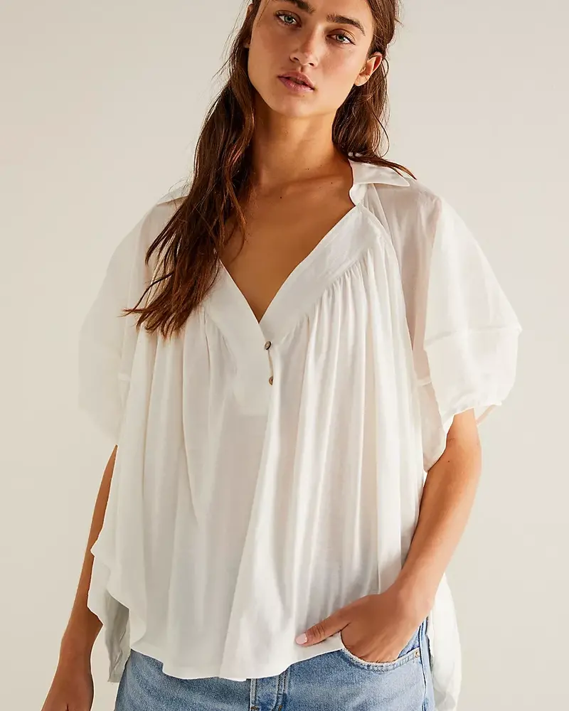 Free People Sunray Babydoll Top