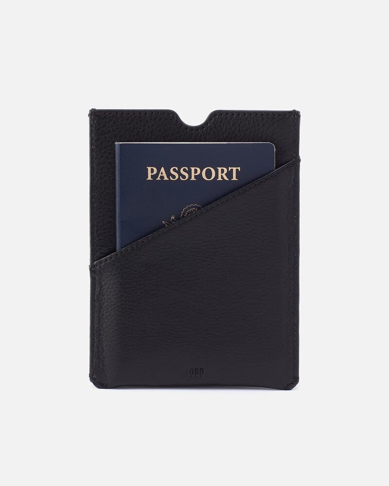 Hobo Unisex Passport Wallet Black