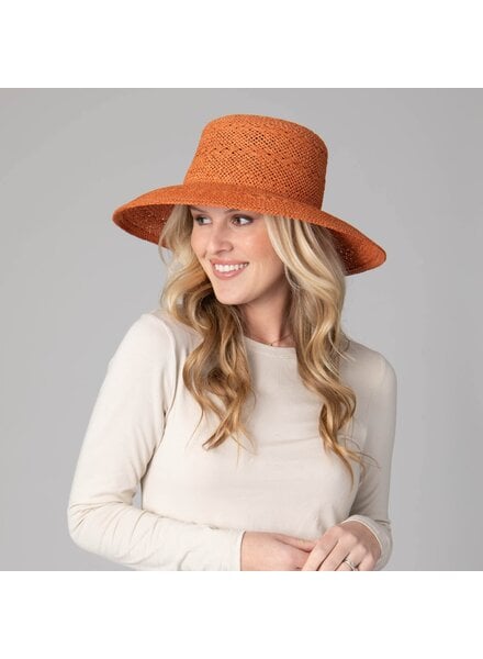 San Diego Hat Co Dimas Crown Sun Hat Rust