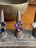 Ikat Jewelry Natural Stone Trio Adjustable Ring