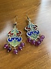 Ikat Jewelry Purple Royal Earrings