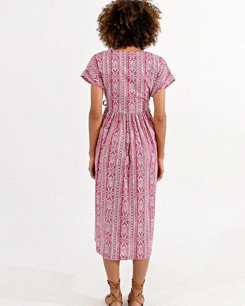 Molly Bracken Printed Surplice Dress