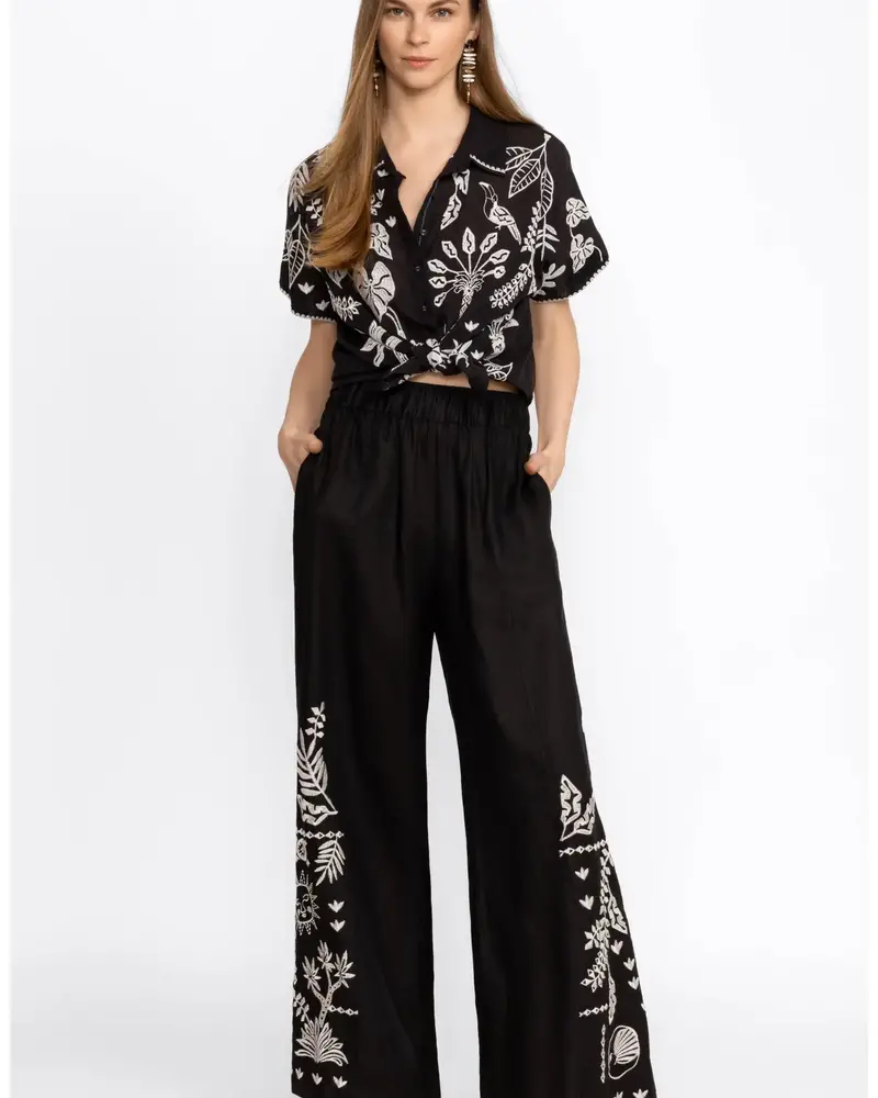 Johnny Was Luciana Wide Seamed Pant