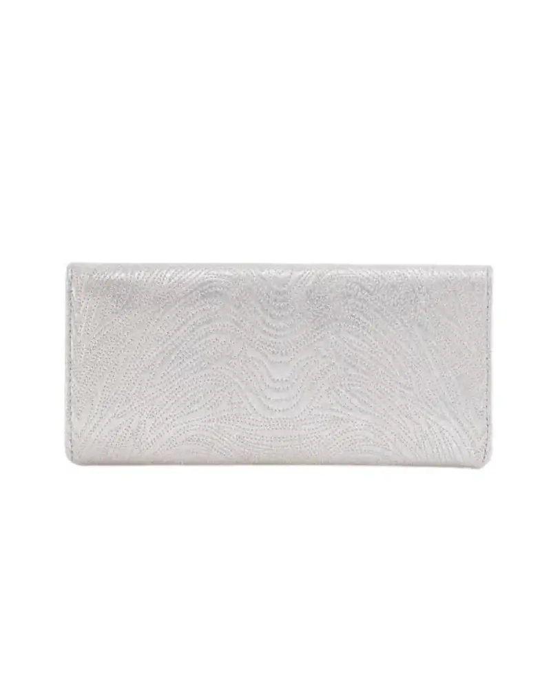 Hobo Rachel Clutch Wallet Silver