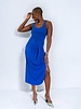 Bobi Asymmetrical Pleat Tank Dress