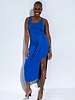 Bobi Asymmetrical Pleat Tank Dress