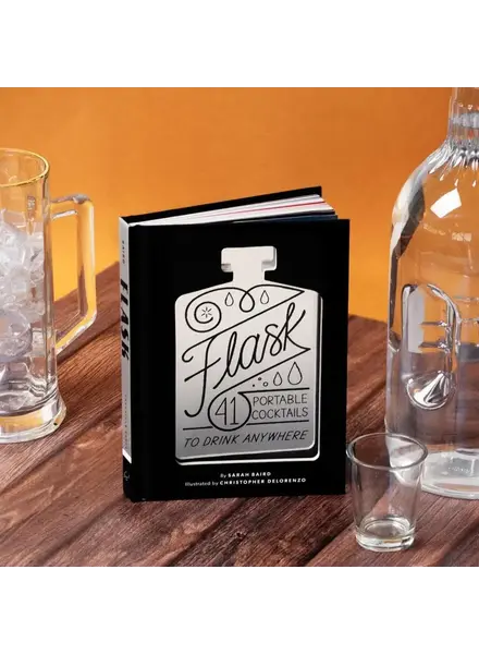 Chronicle Books Flask 41 Cocktails To Drink Anywhere