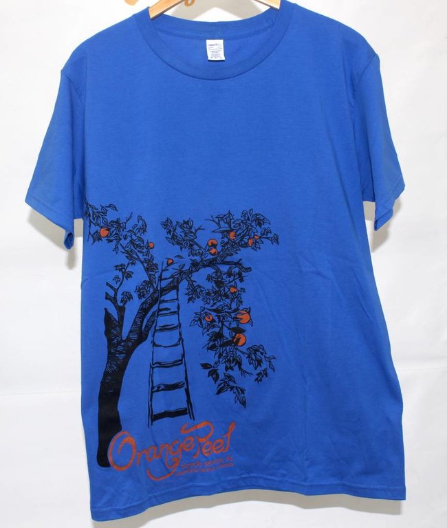Orange Peel Custom OP Men's Tree T-Shirt Blue