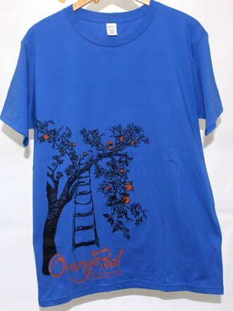 Orange Peel Custom OP Men's Tree T-Shirt Blue Orange Peel Custom OP Men's Tree T-Shirt Blue