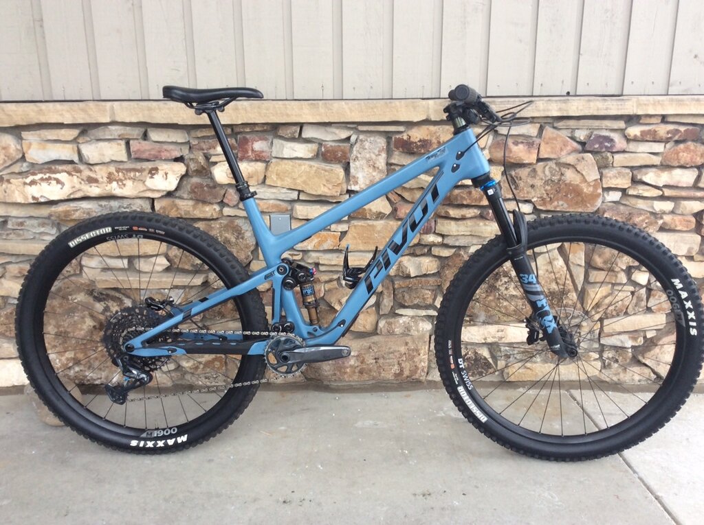 Orange Peel Custom PIVOT TRAIL 429 EXTRA LARGE BLUE RIDE GX/X01 WITH 29" ALLOY WHEELS