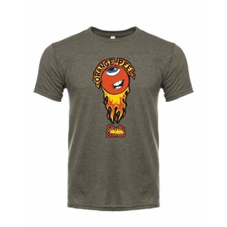 Orange Peel Custom OP Men's T-Shirt Flaming Orange